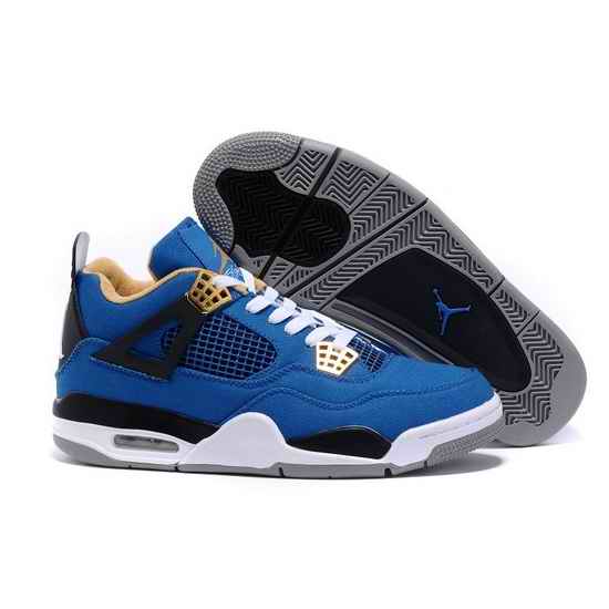 Air Jordan 4 Cloth Men Shoes Blue